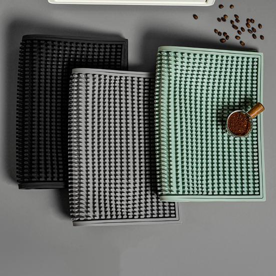 Non-Slip PVC Bar Mat Reusable Drain Pad Bowl Plate Table Insulation Mat Space-saving Bar Counter Drip Tray