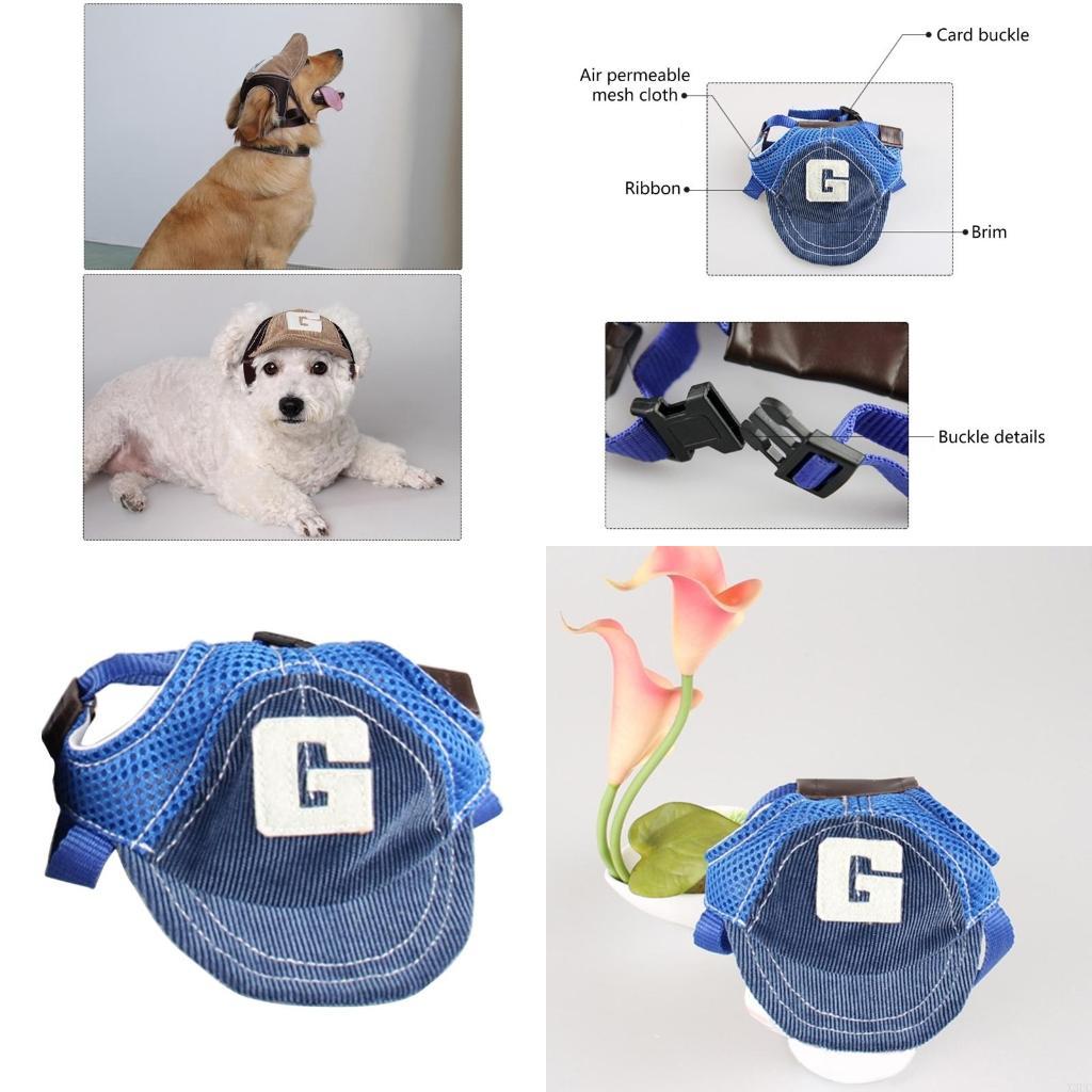 Dog Hat Dog Sun Hat Dog Baseball Cap Dog Trucker Hat for Small Large Dogs X3UC