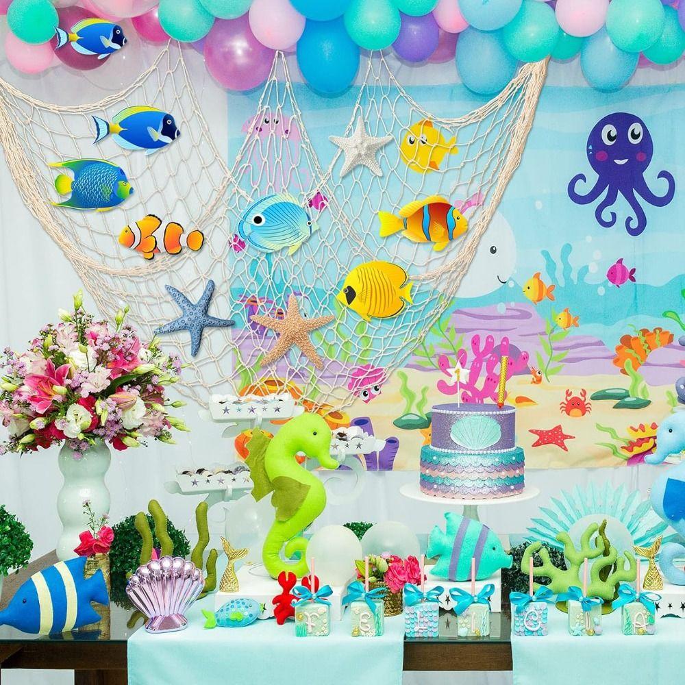 1x2M Wall Hanging Fishnet Decorative Wall Photo Hanging Fishnet For Photo Display