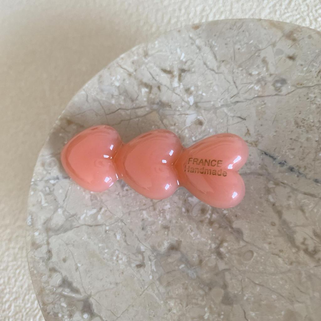 Super Cute Sweet Heart Duckbill Clip Fashion Lovely Women Girls Bangs Side Hairpin Korean Simple Metal Hair Styling Accessories