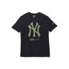 New Era × Alpha Industries × MLB Large Logo Geometric Pattern Crew Neck Pullover T-Shirt Unisex T-Shirts Black 13025966