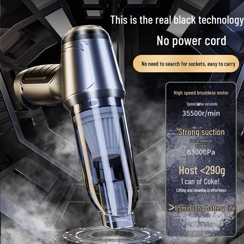 Rechargeable Wireless Handheld Car Vacuum Cleaner with Brushless Motor and High Power Dust Blower