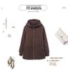 Women's Fleece-Lined Hooded Cardigan - Autumn/Winter 2024 Casual Loose Fit for Middle-Aged Moms