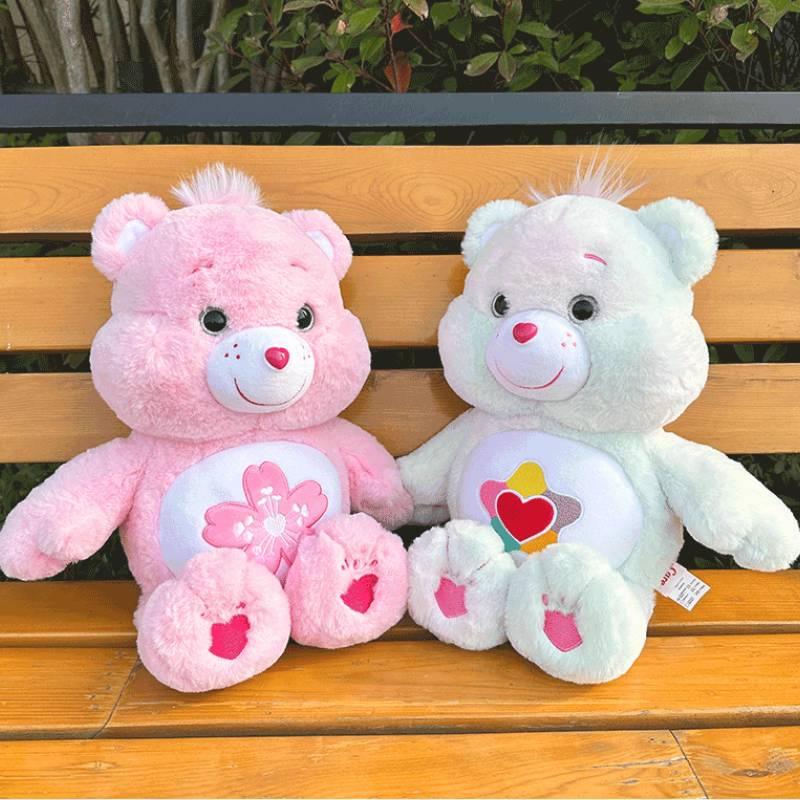 Carebears Plüschtier mit Regenbogenherz und Kirschblütendesign Weicher und bequemer Stoff