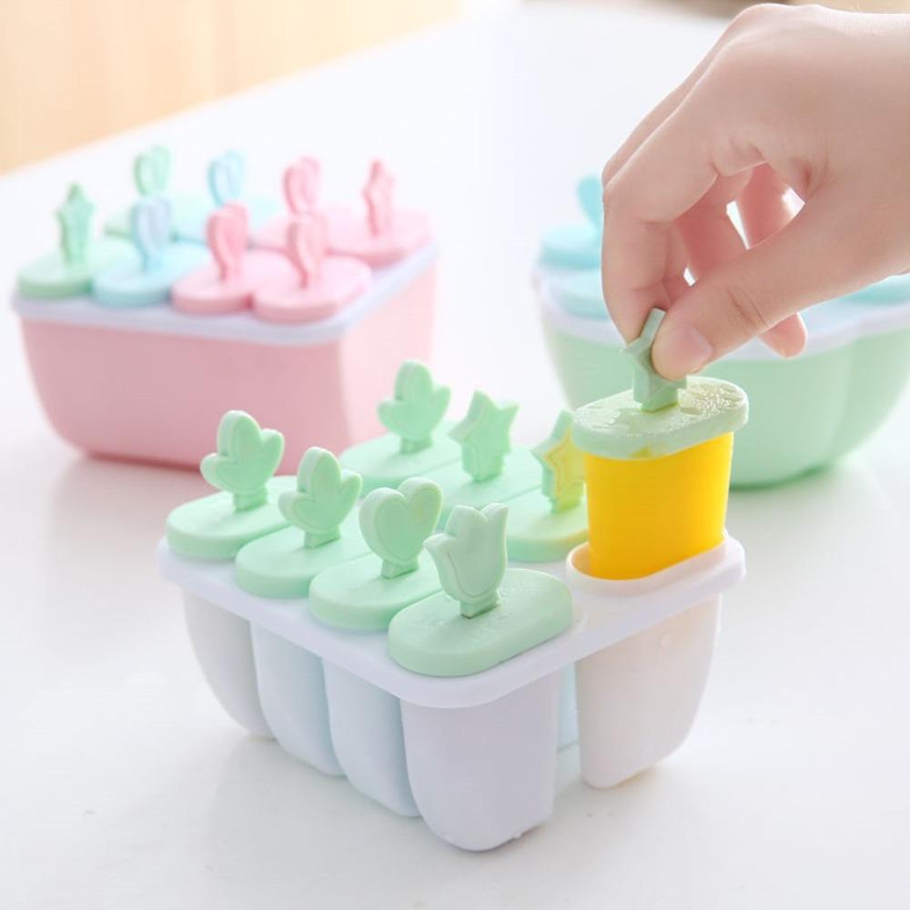 with Stick Popsicle Mold with Lid Frozen Ice Box Durable Popsicle Mold Cube Tray  Summer Season