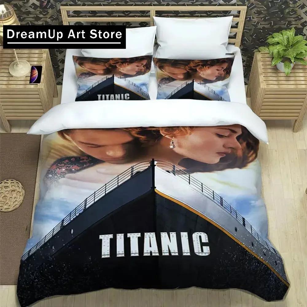 3D Print Titanic Leonardo DiCaprio Bedding Set Boys Girls Twin Queen Full Size Duvet Cover Pillowcase Bed Adult Fashion