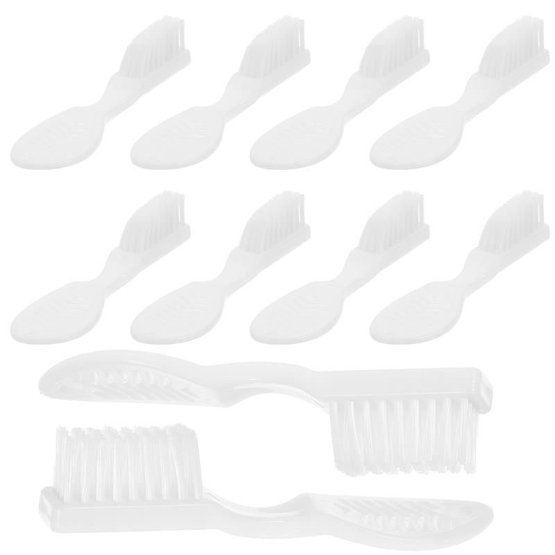

10pcs Anti Self Harm Toothbrush Soft Bristles Manual Toothbrush Small Nylon Brush Plastic Teeth Cleaner Short Handle Mini белый