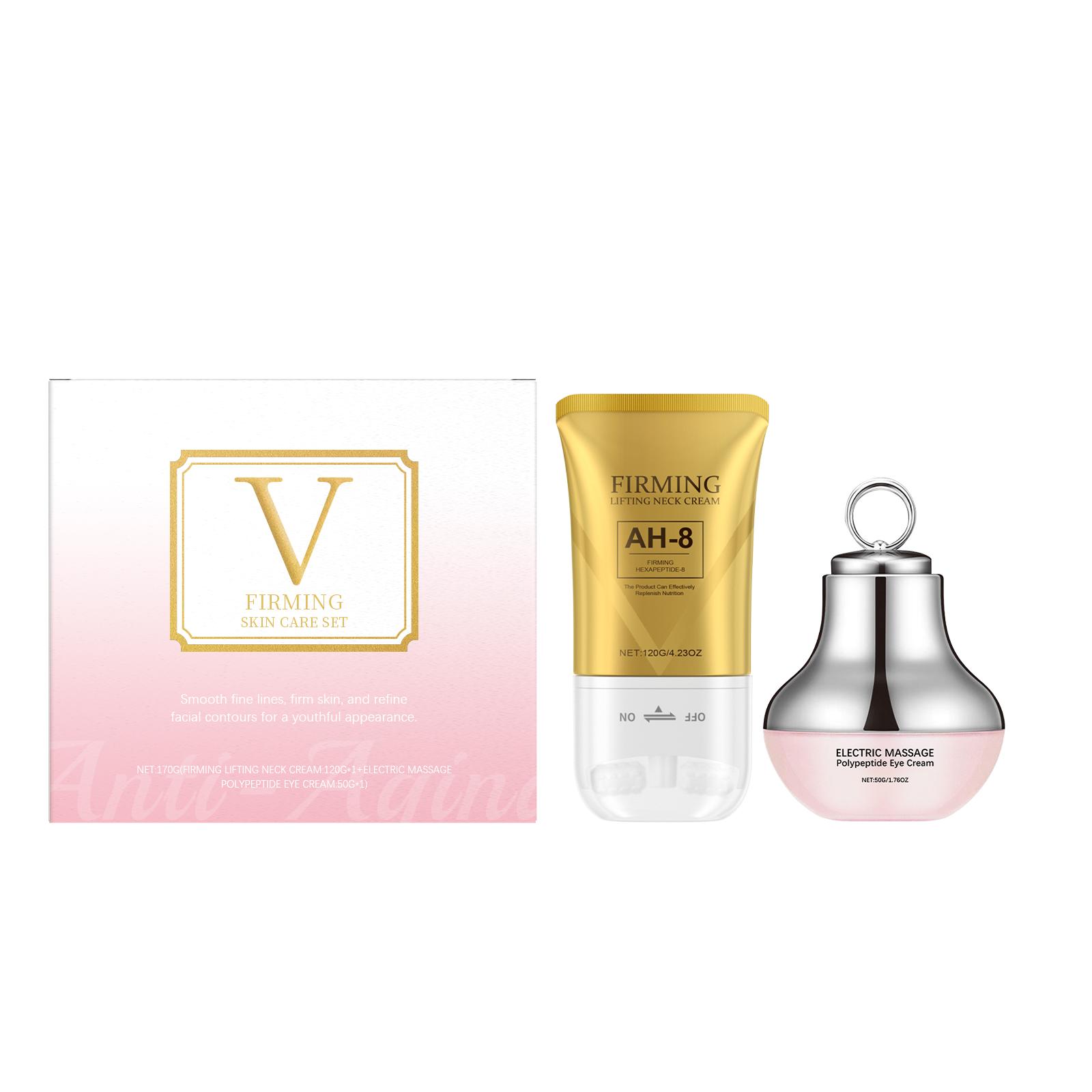 

Eye and Neck Care Set Electric Peptide Eye Cream Neck Lift Cream Moisturizing Massage Care