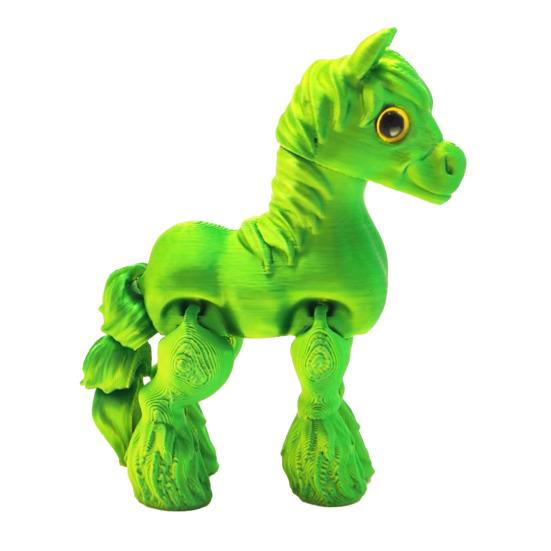 3D Printed Horse Fidget Toy Pony Figurine with Movable Joints Flexible Articulating Animal Model Statue Decoration Ornament