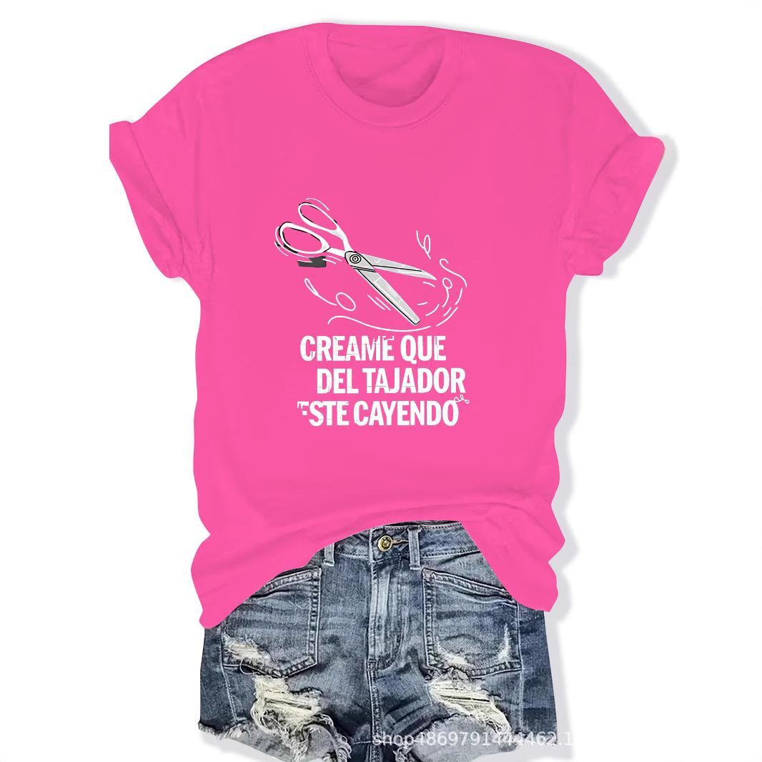 

Women s Fashion Round Neck T-Shirt for Cross-Border Trade S зелений