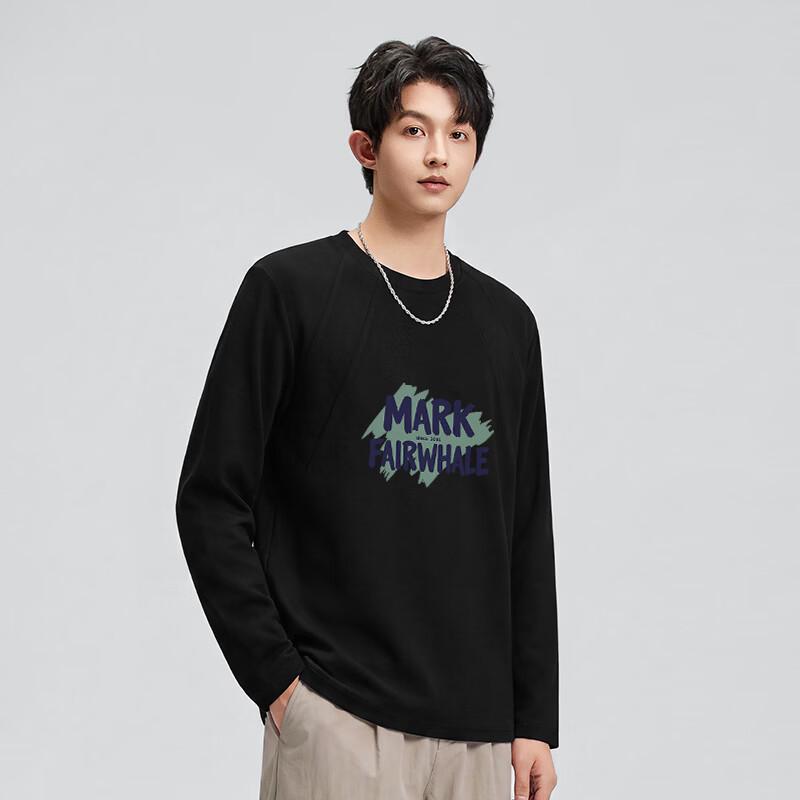 Mark Fairwhale Men's American Style Deconstructed Cotton Long Sleeve T-Shirt