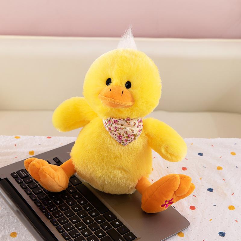 Cute Little Duck Plush Toys Children's Comfort Doll Temple Fair Street Stall Decoration Doll Machine