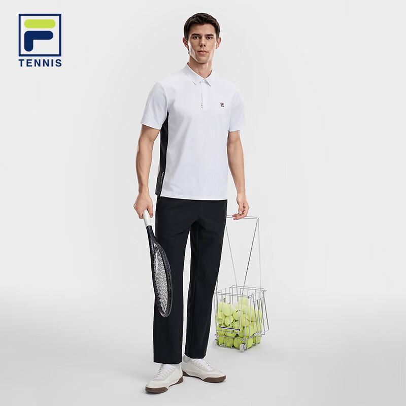FILA Men's Knitted Short-Sleeve Polo Shirt
