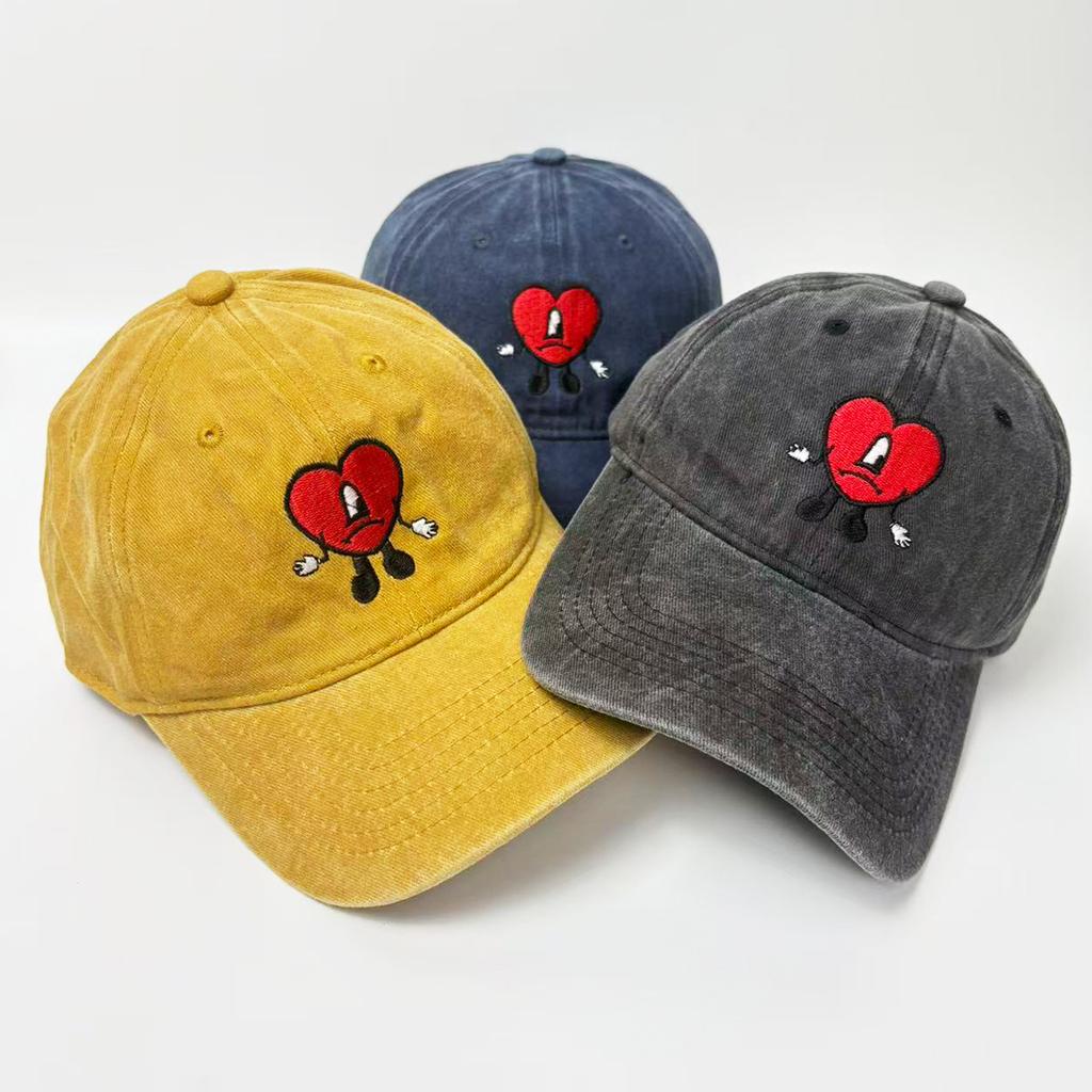 Neue Bad Bunny Denim Baseballkappe Snapback Hut Herren Un Verano Sin Ti Musikmütze Sommer Herbst Vintage Kappe