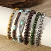 6 Stück Natürliche Holzperlen Armbänder Boho Ethnisch Armband Neues Set Vintage Feder Türkis Anhänger Handketten Handgefertigt
