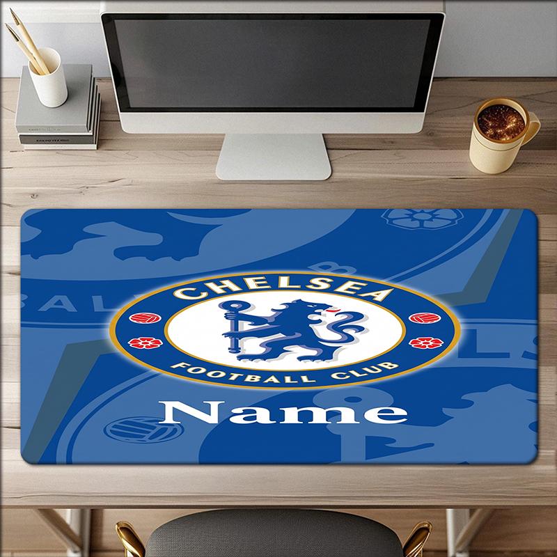 Custom Name Chelsea Football Club Theme Mouse Pad Non Slip Rubber Base Multifunctional Office Home Decor Perfect For Workspace Personalization