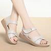 Slope heel open-toed Velcro one-button casual heightening sandals summer new platform sandals