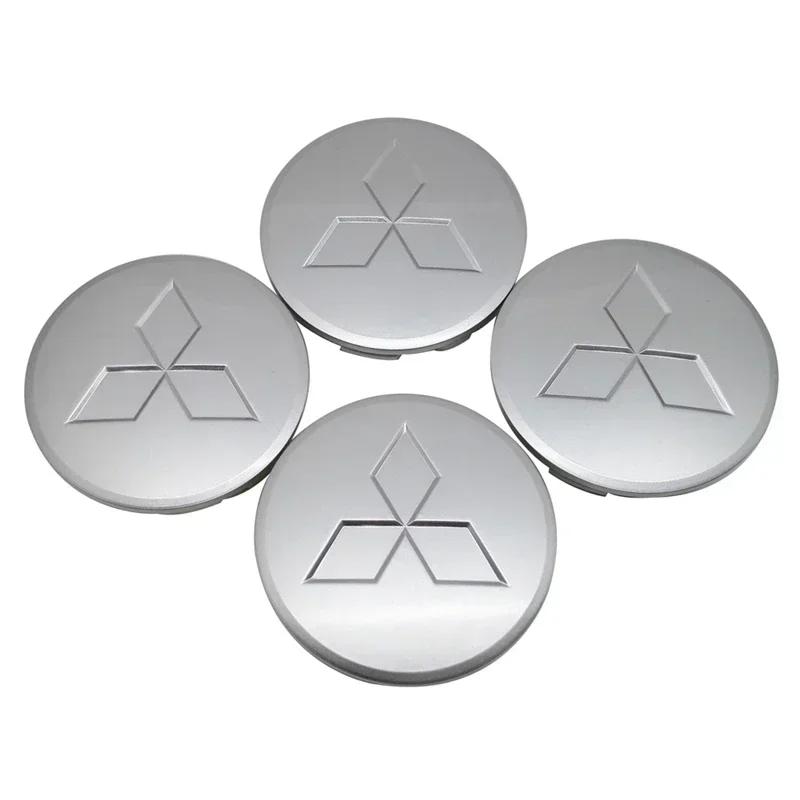 Per Mitsubishi Ralliart Lancer ASX Colt Pajero Outlander Eclipse Delica Set da 4 Pezzi Tappi Centrali per Mozzi Ruota Auto Coprimozzi Accessori
