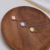 Small Fresh Round Bead Chain With Small Disc Pendant Versatile Simple Titanium Steel Non-Fading Collarbone Chain Female