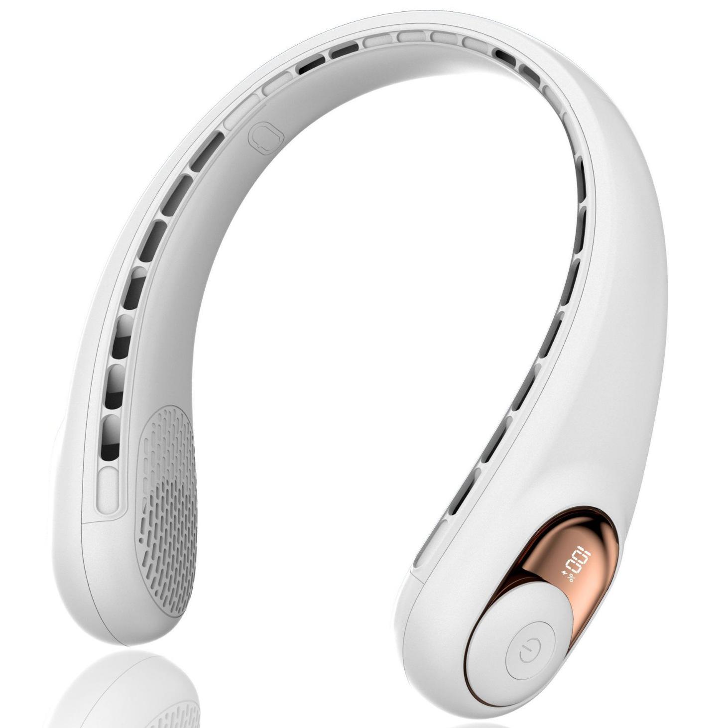 Strictly selected new neck fan silent mini fan neck fan charging model long battery life portable Type-c charging model