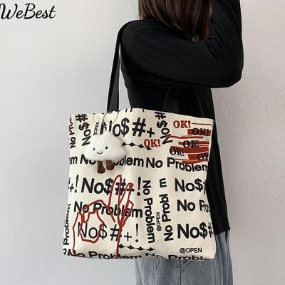 Neue Canvas-Tasche Schulter Einfach Große Kapazität