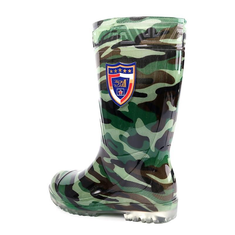3 Men's Mid-tube Rain Boots 11 Camouflage Outdoor Mid-top Rain Shoes Three-proof Labor Protection Water Shoes