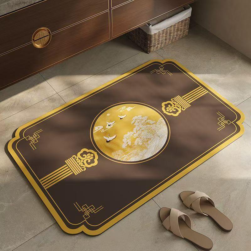 Bathroom Absorbent Diatom Mud Toilet Non-slip Doormat Toilet Toilet Floor Mat Toilet