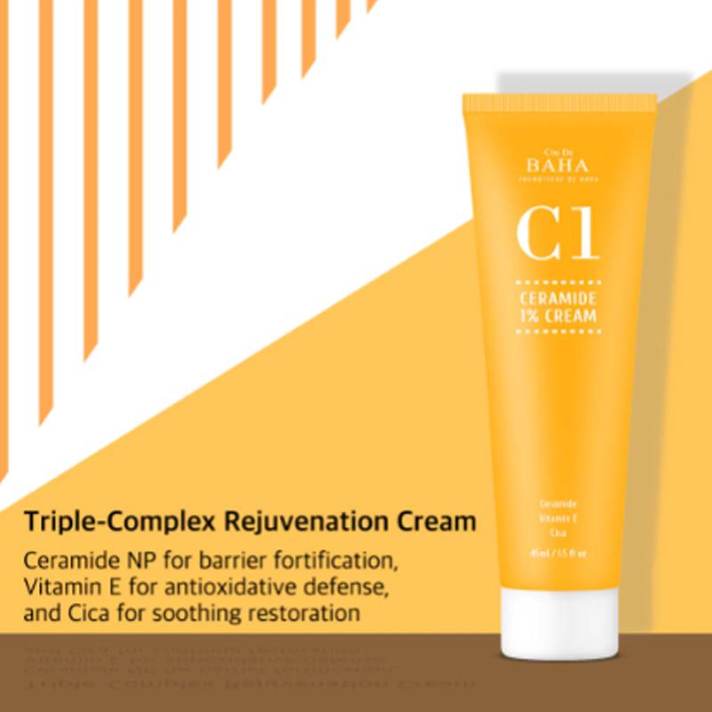 Cos De BAHA (C1) Ceramidy 1% + Niacynamid Serum w kremie 45ml (3 opcje)
