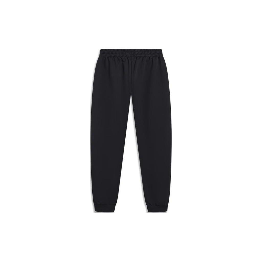 Li-Ning China Culture Series Solid Color Knit Joggers Men Bottoms Black AKLT407-1