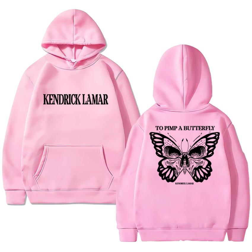 Rapper Kendrick Lamar To Pimp a Butterfly Double Sided Print Hoodie Men Women Vintage Hip Hop Streetwear Unisex Fleece Pullovers