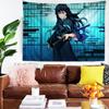Muichiro Tokito Anime Tapestry Art Printing Art Science Fiction Room Home Decor Wall Art Decor