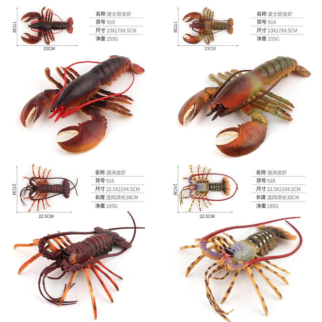 Ocean Animal Pvc Models With Authentic Lobster Designs For Marine Enthusiasts