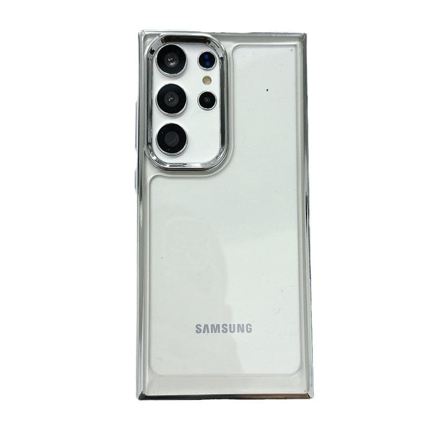 Electroplated Space Case Dust Cover Compatible with Samsung S24ULTRA Solid Color S23S23ULTRA Simple A34/A54 Shells