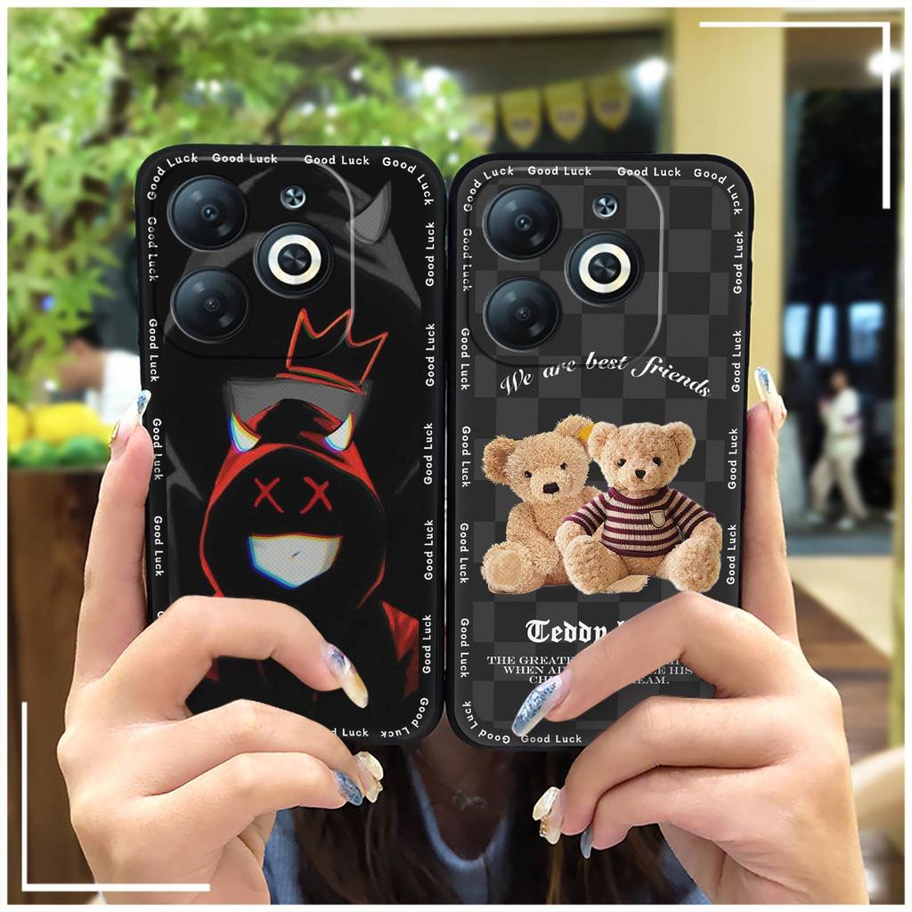 TPU Kryt na telefon s plným obalem pro infinix Smart8/HD/X6225/X6525 Silikonový Ochranný Zadní Kryt Odolný proti Nečistotám Graffiti Roztomilý