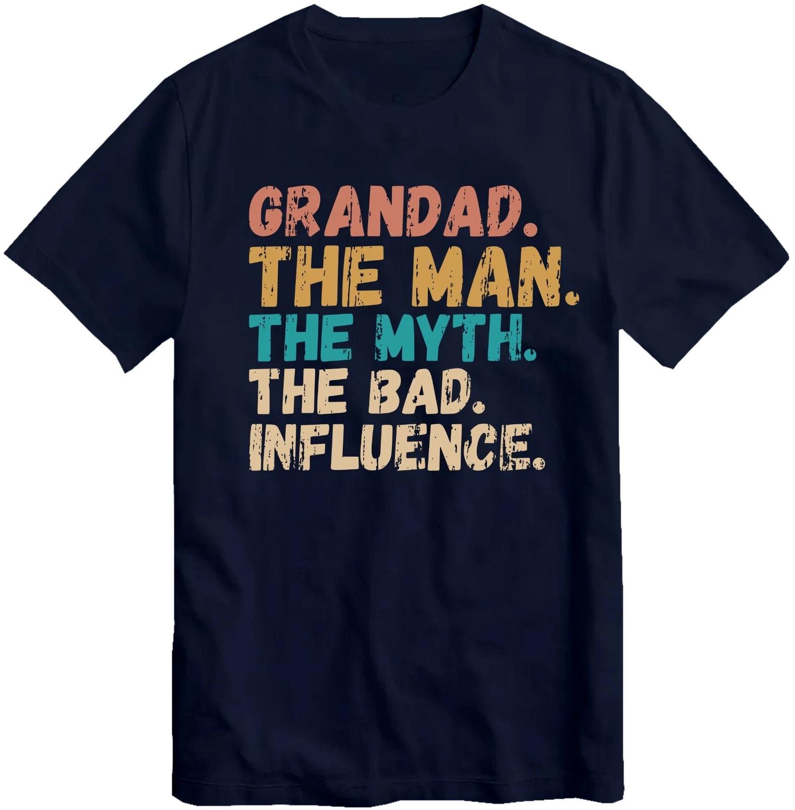 Grandad The Man The Myth T-shirt Best Gift For Grandfather Christmas Tee Top XXXXL