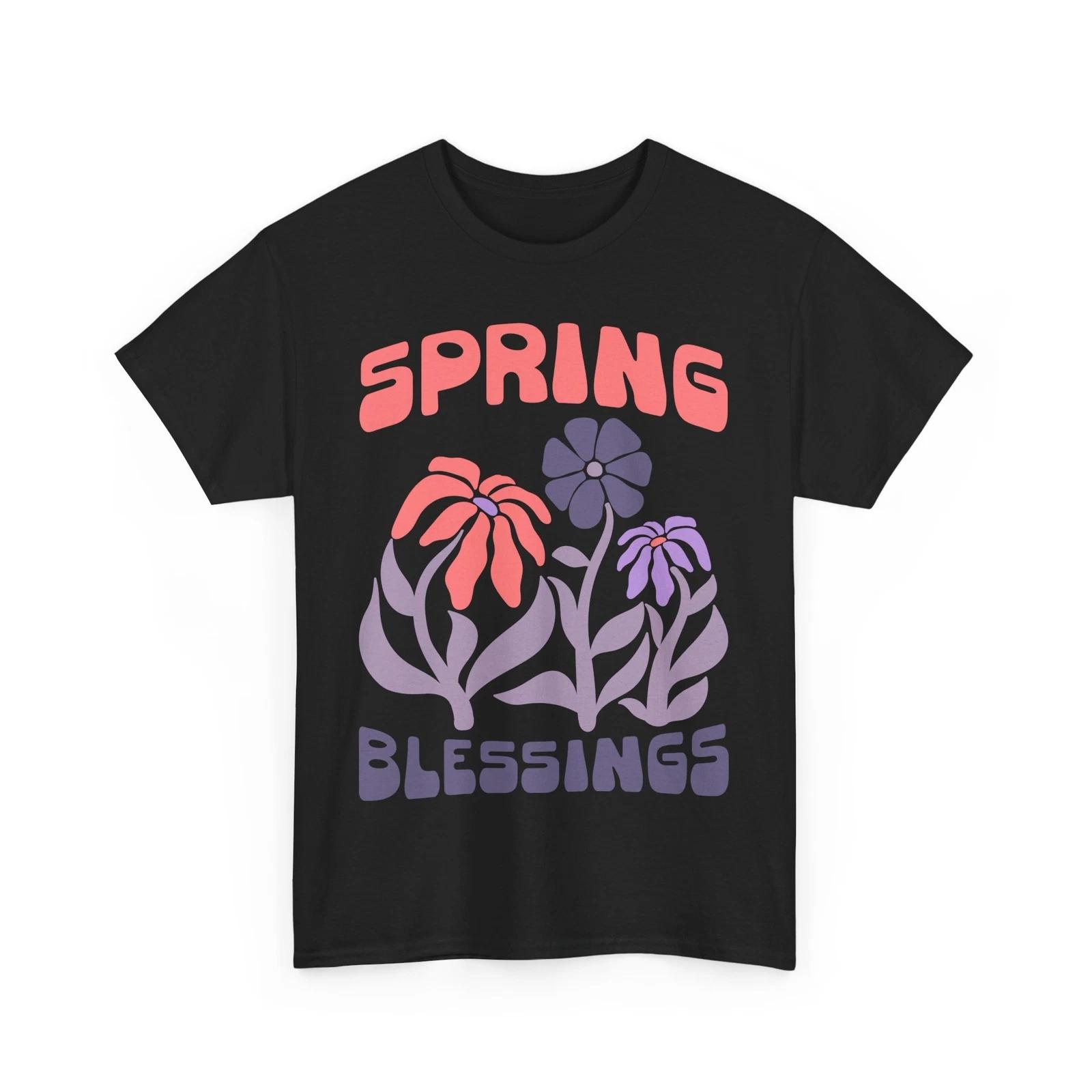 

Spring Fever T-Shirt | Happy Vibes & Outdoor Fun Tee | Spring Blessings Shirt M