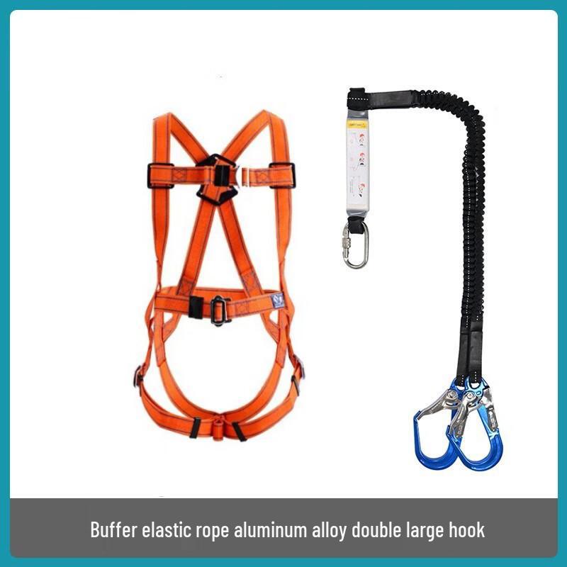 High-Altitude Fall Protection Safety Harness Double Large Hook
