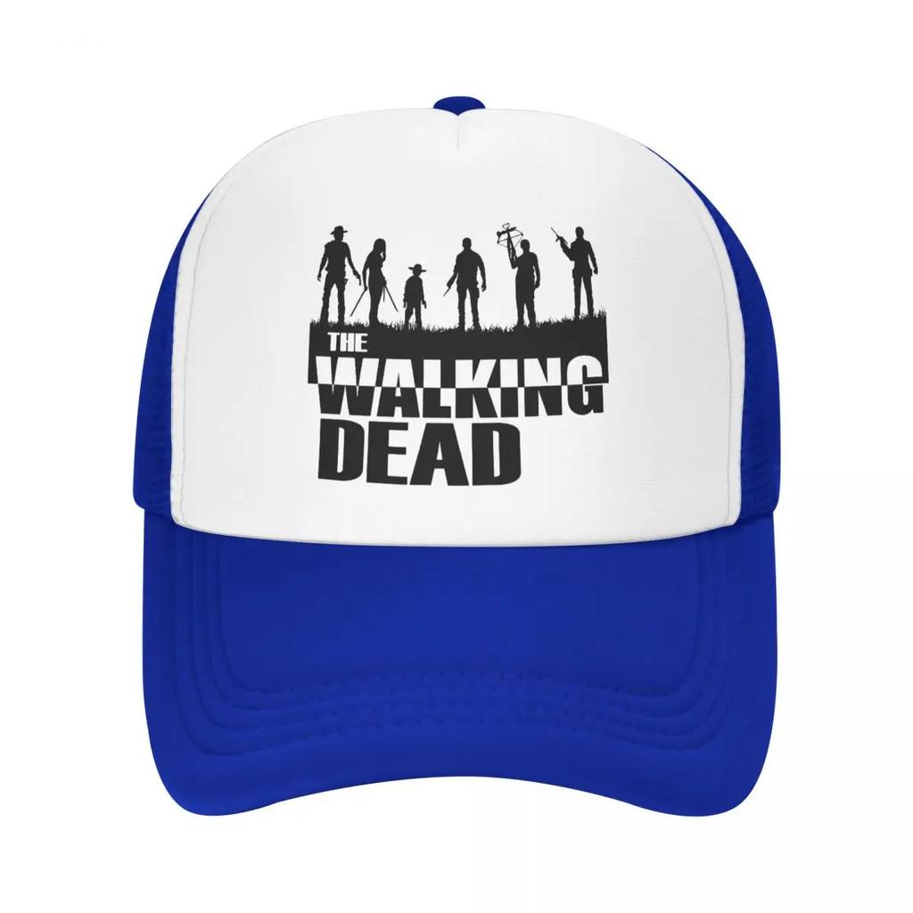 Custom Classic Unisex Horror TV Show The Walking Dead Trucker Hat Adult Adjustable Baseball Cap Unisex Women Hip Hop Dad Hat
