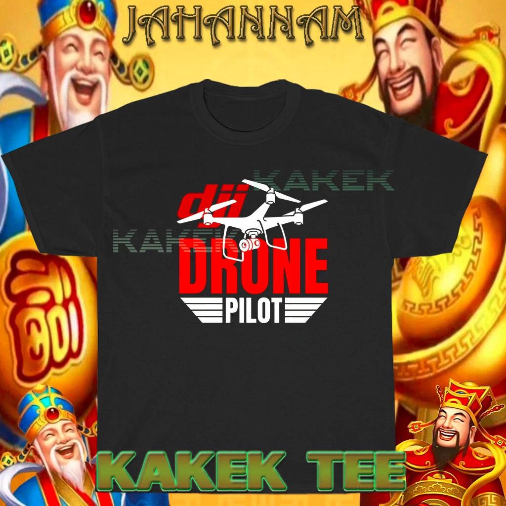 New Shirt DJI Drone Pilot Logo American T shirt Funny Size S to 5XL XL
