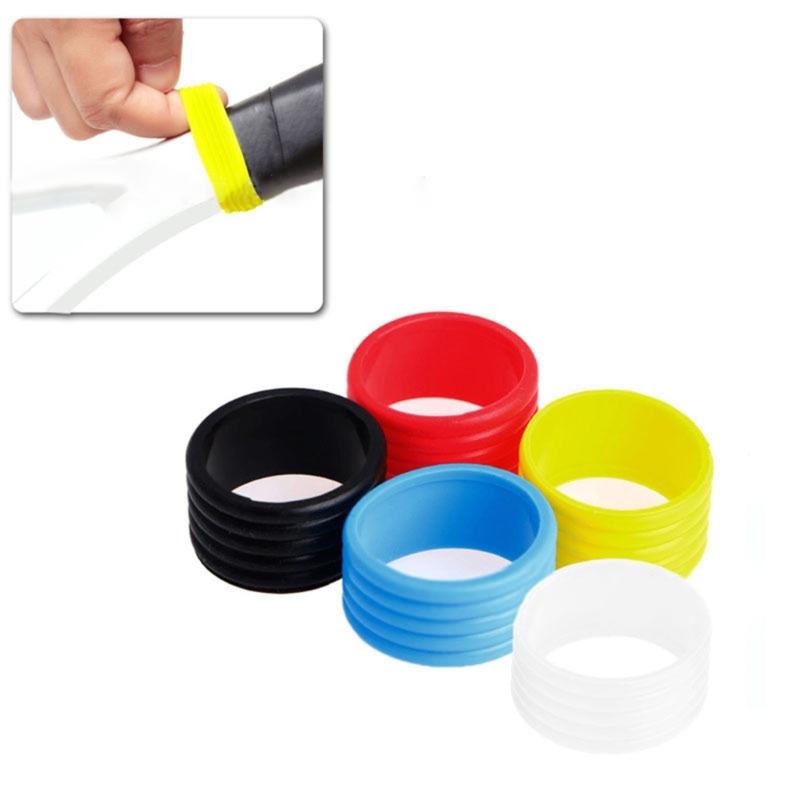 Silicone Tennis Racquet Grip Rings Racket Bands Non Slip Racket Rubber Bands for Badminton Squash Baseball Bat Handle