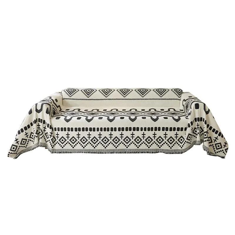 Bohemian Slipcover Chenille Dustproof Four Season Universal Full Coverage Sofa Cover Sofa Blanket