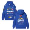 Ducati Felpa Corse MotoGP Racing, Unisex Oversize Streetwear Pullover con Stampa Completa Logo Sponsor