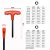 10-Piece Blackened T-Handle Hex & Torx Set with Iron Rack - Metric H2-H10, Imperial 3/32-3/8, Torx T7-T40