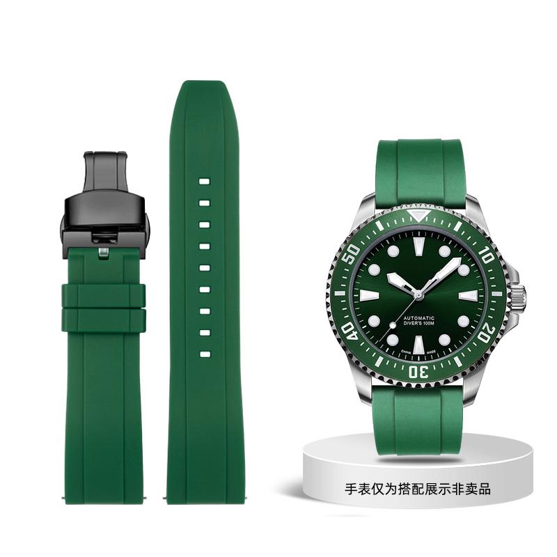 

Класичний гумовий ремінець для швидкоз’ємного ремінця Seiko Citizen Omega 20 мм 22 мм 24 мм Силіконовий ремінь Tropic Ремінець для смарт-годинника 24mm
