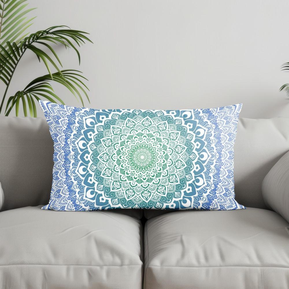 Home Decor Colorful Mandala Pattern Pillowcase Suitable For Sofa Bedroom Car Pillow Cover Cushion Rectangular Back Cushion