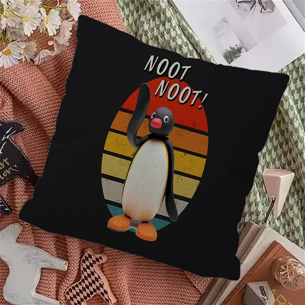 Pingu Pinga Penguin Cushion Cover Pillow Cover Decor Pillowcase Printed Cushion Case for Couch