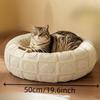 Cozy Plush Pet Mat For Cats And Dogs Round Soft Winter Warm Bed Comfortable Fleece Pet Nest Ideal For Indoor Use Cat Dog Bed Pet Cushion