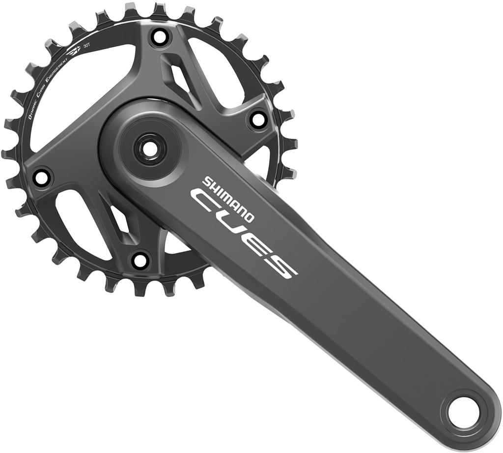 Shimano CUES Crankset CL55mm 165mm 30T No Center Cogwheel Series Color EFCU600015AXA0 FC-U6000-1 2-Piece (Left-Hand Insertion) LG9/10/11S