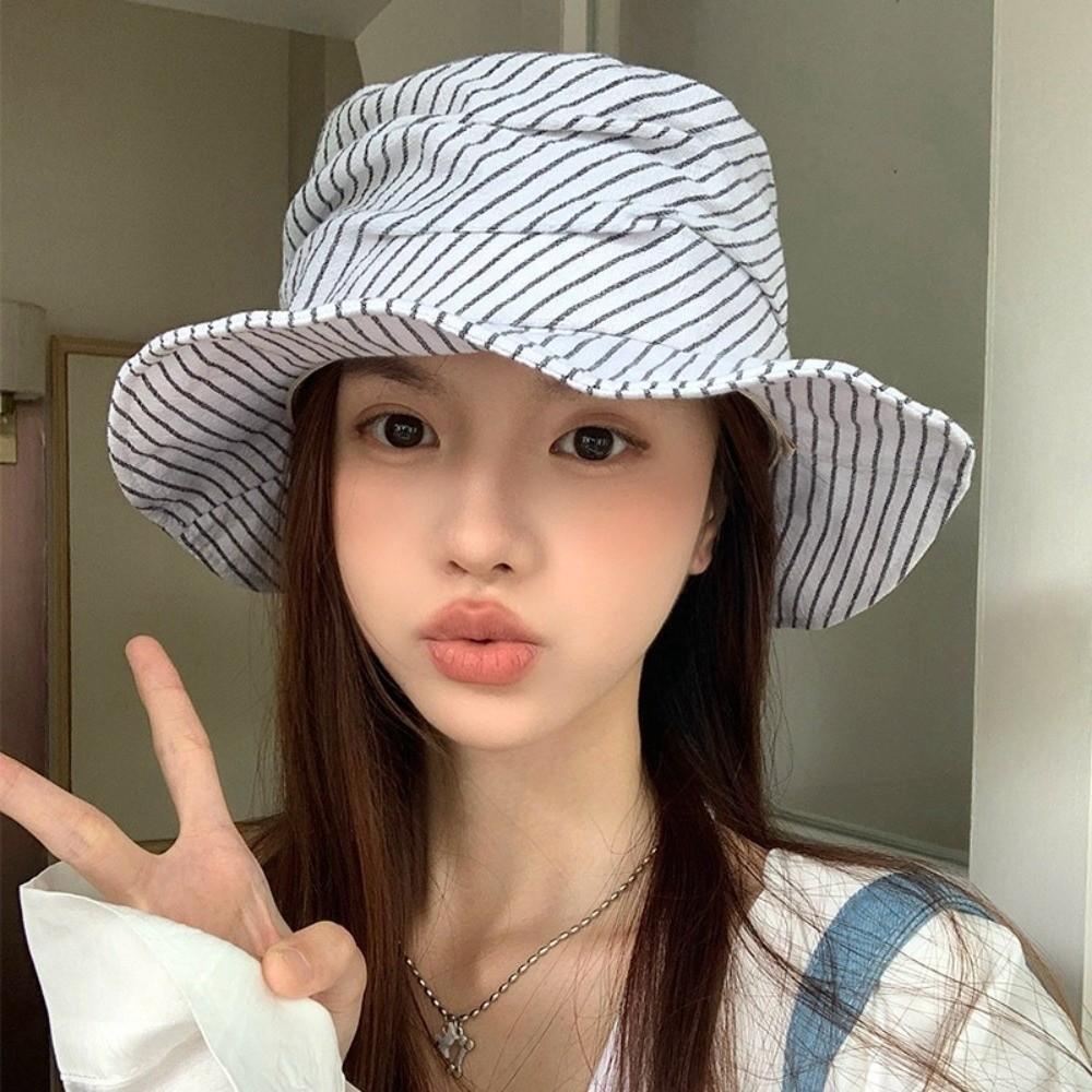 Foldable Women Bucket Hat Spring Summer Sun Hat Fashion Fisherman Caps Men Women
