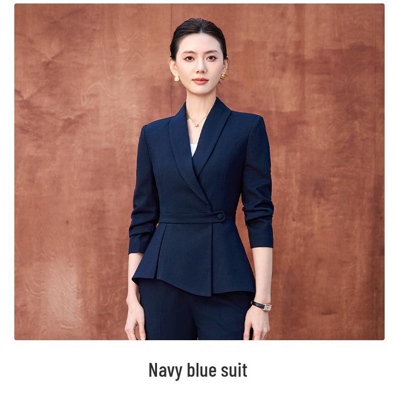 Women's Professional Suit Set - Spring/Autumn Beauty Salon & Hotel Manager Workwear
